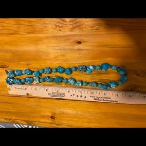 Faux turquoise necklace
